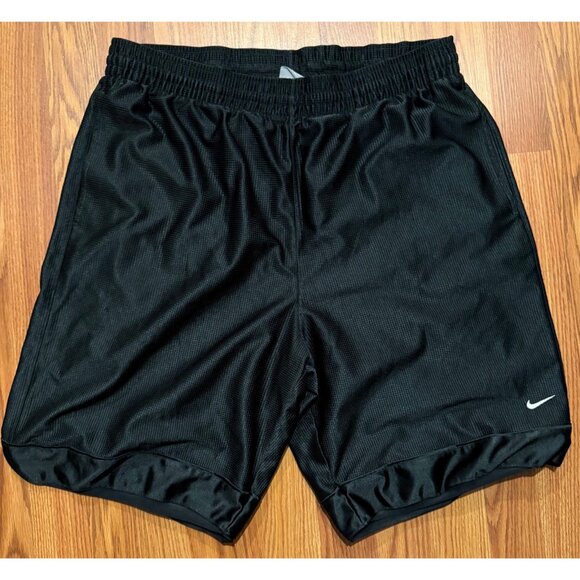 Nike Other - Vtg Nike Black Dazzle Basketball Shorts Mens XL 10" Shiny Y2K Gray Tag